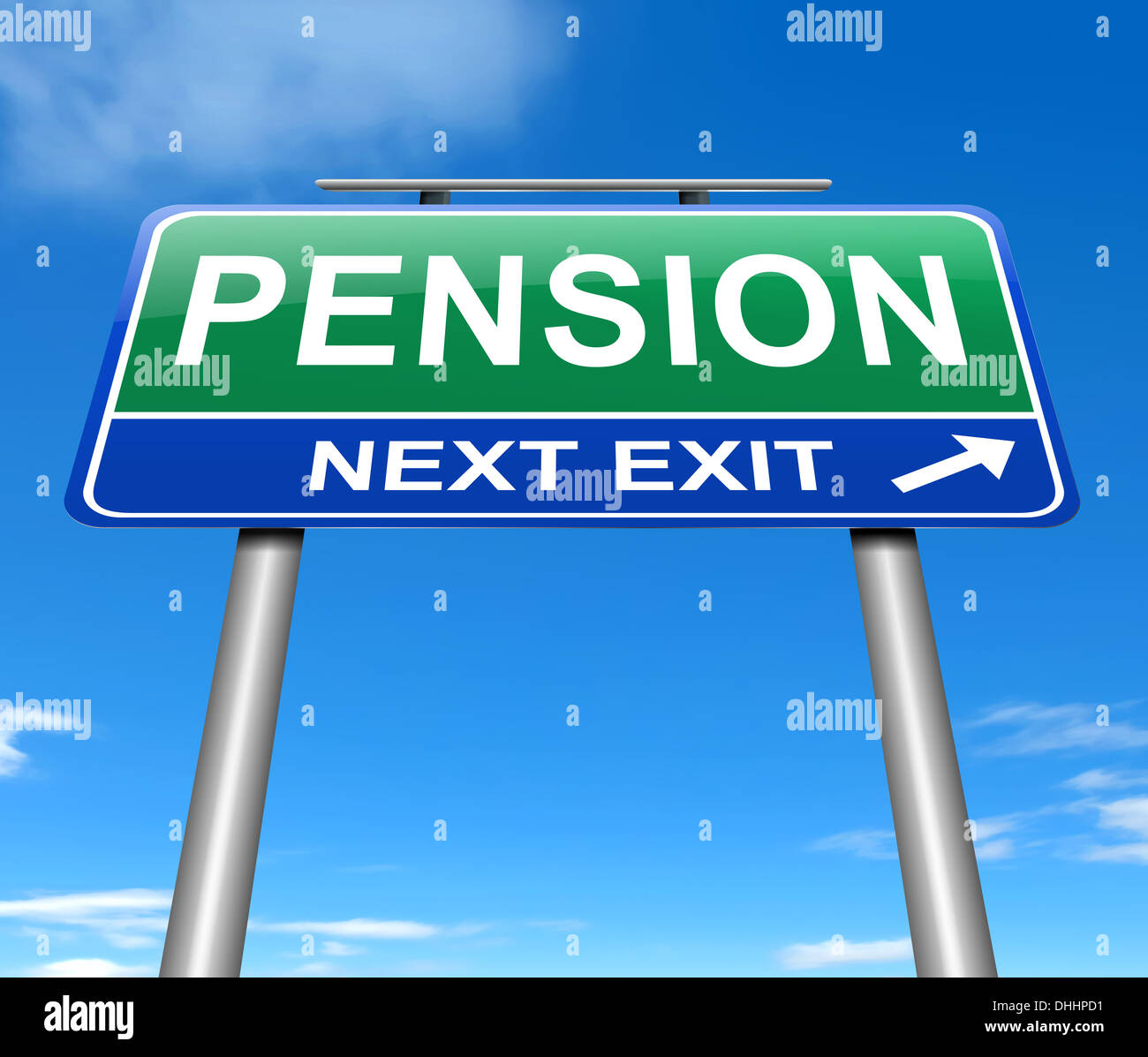 Concept de pension. Banque D'Images