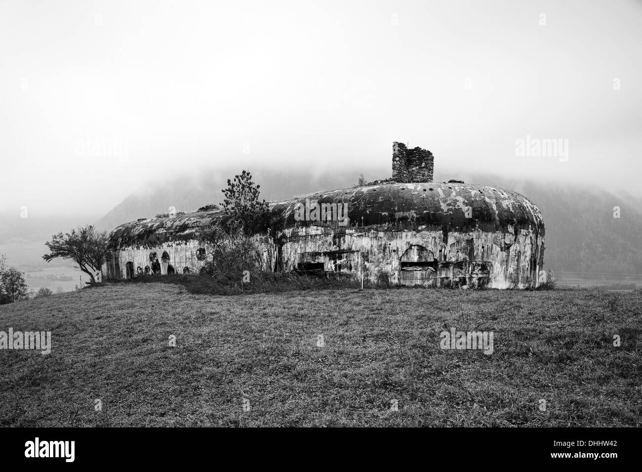 L'Italie. Seconde guerre mondiale bunker Banque D'Images