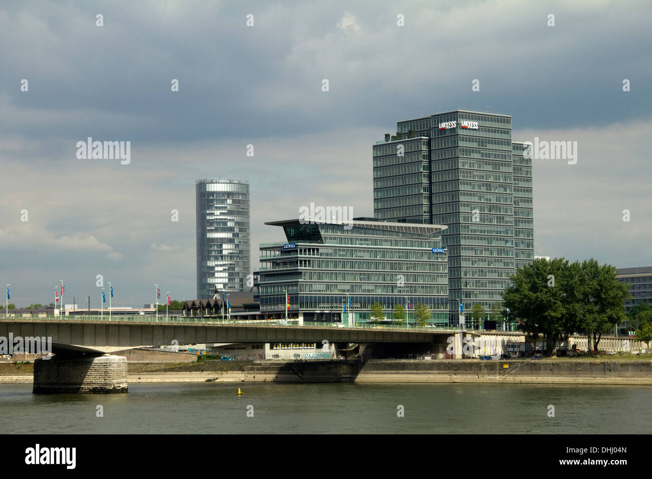 Vue depuis le Musée du Chocolat, Cologne, Allemagne Banque D'Images