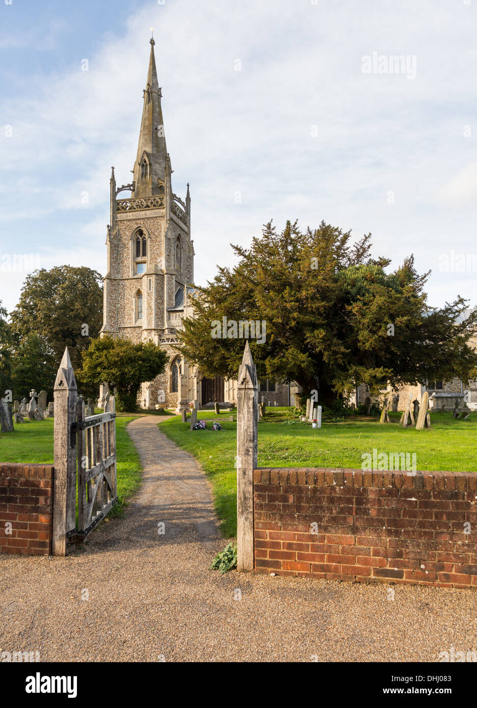 St Mary's une vieille église d'Angleterre église de village de Woolpit près de Bury St Edmunds dans le Suffolk, Angleterre, RU Banque D'Images