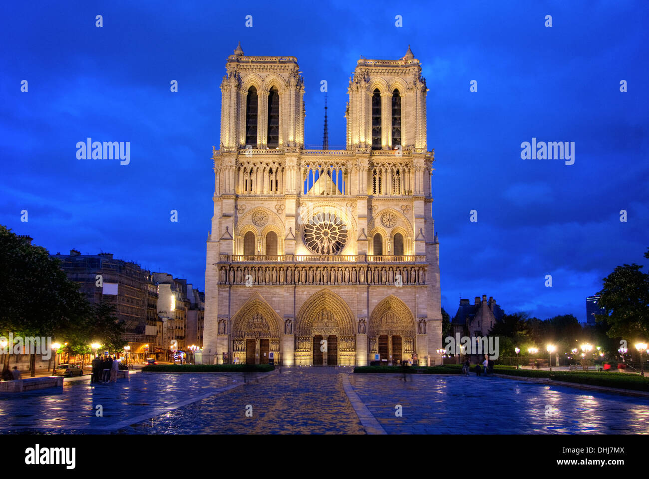 Cathédrale Notre Dame de Paris, France Banque D'Images