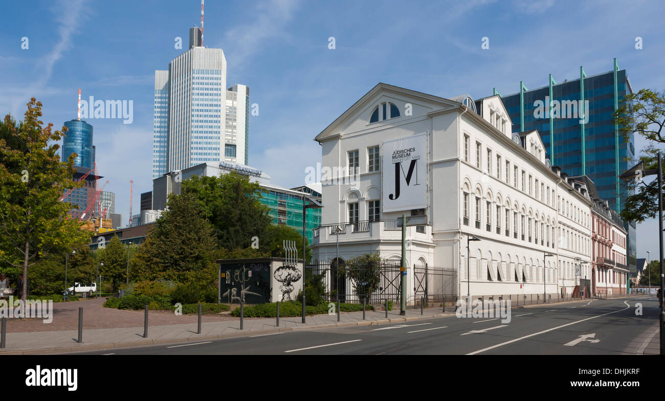 Allemagne, Hesse, Francfort, vue de Musée Juif Banque D'Images