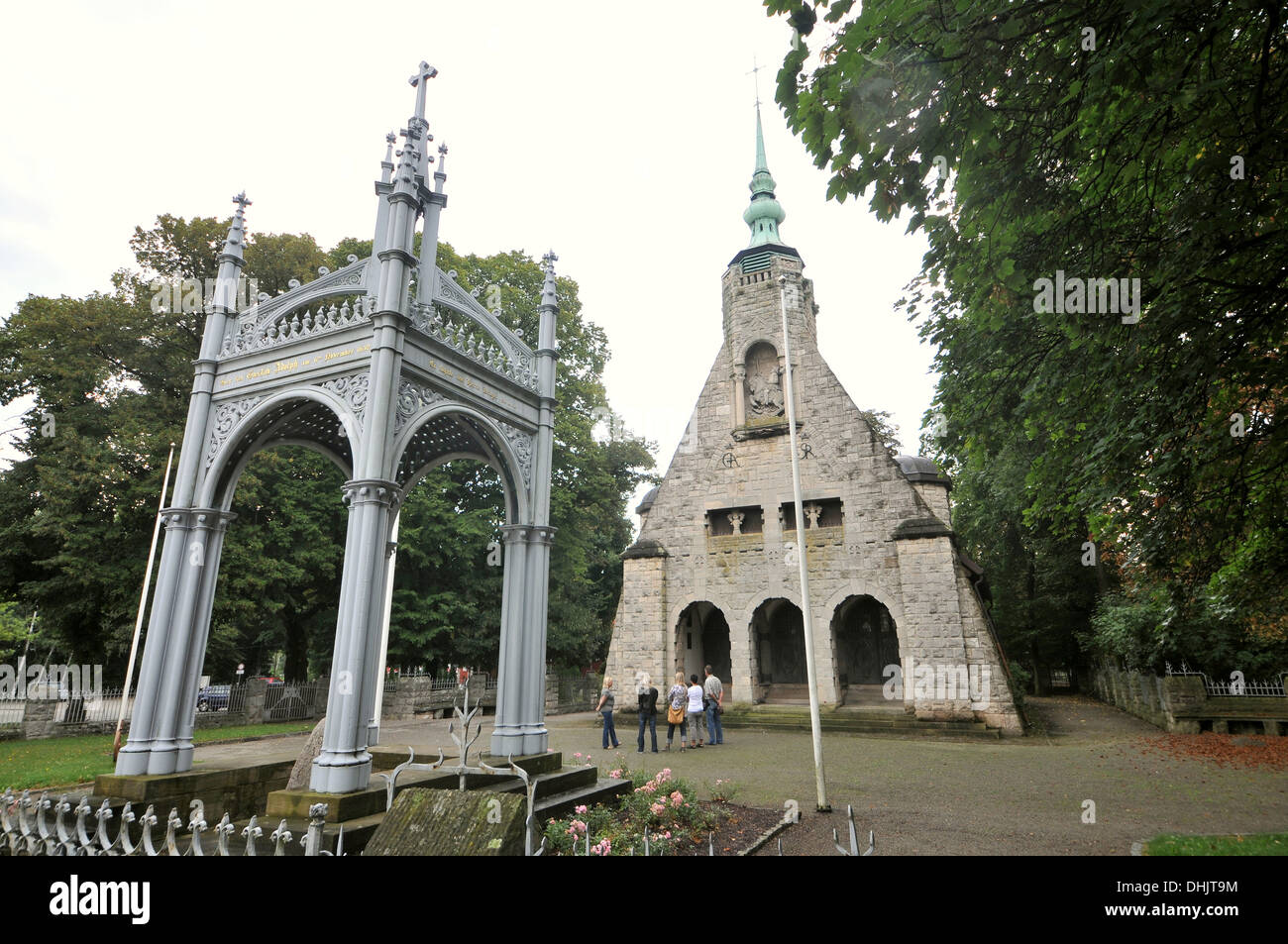 Mémorial de Gustaf Adolf à Lützen, Saxe, Allemagne, Europe Banque D'Images