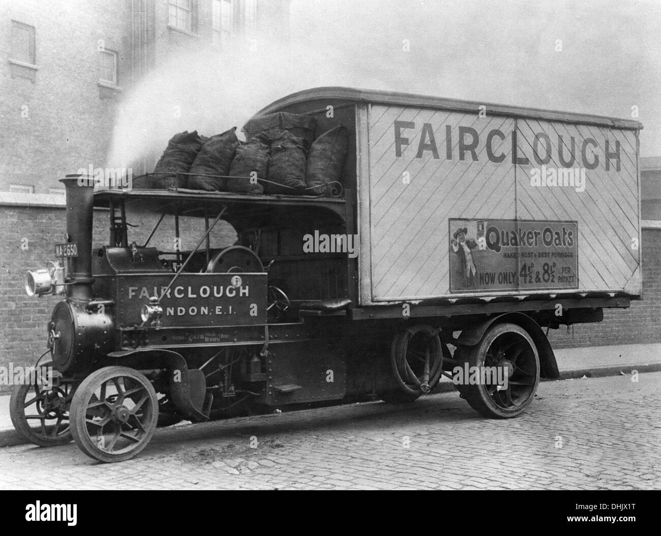 Camion Foden à vapeur vers 1921 Banque D'Images