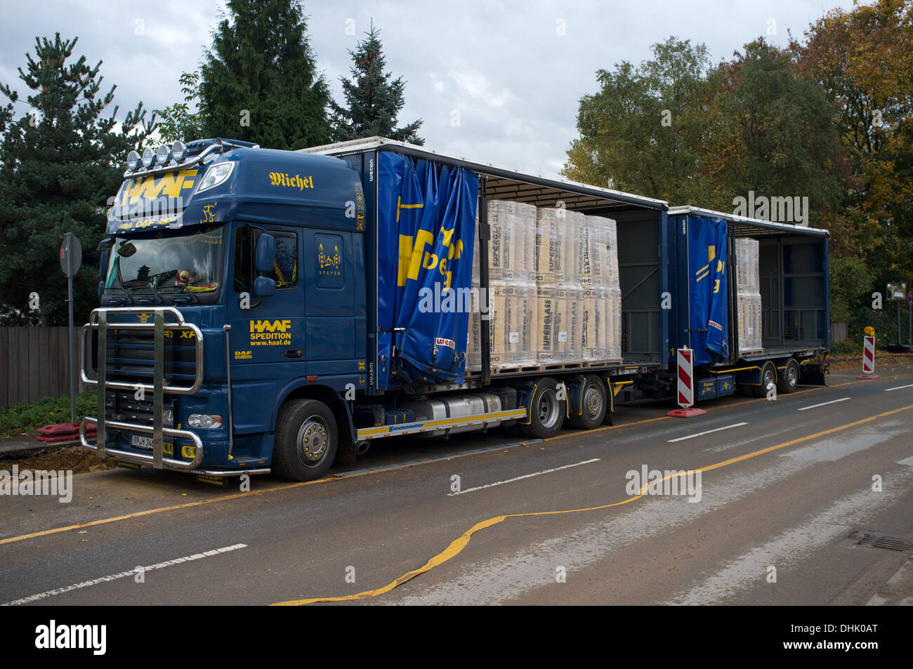 Camion DAF 105,460 exploités par Haaf Sepdition Banque D'Images