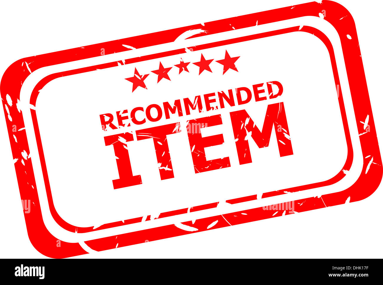 Point recommandé grunge stamp Banque D'Images