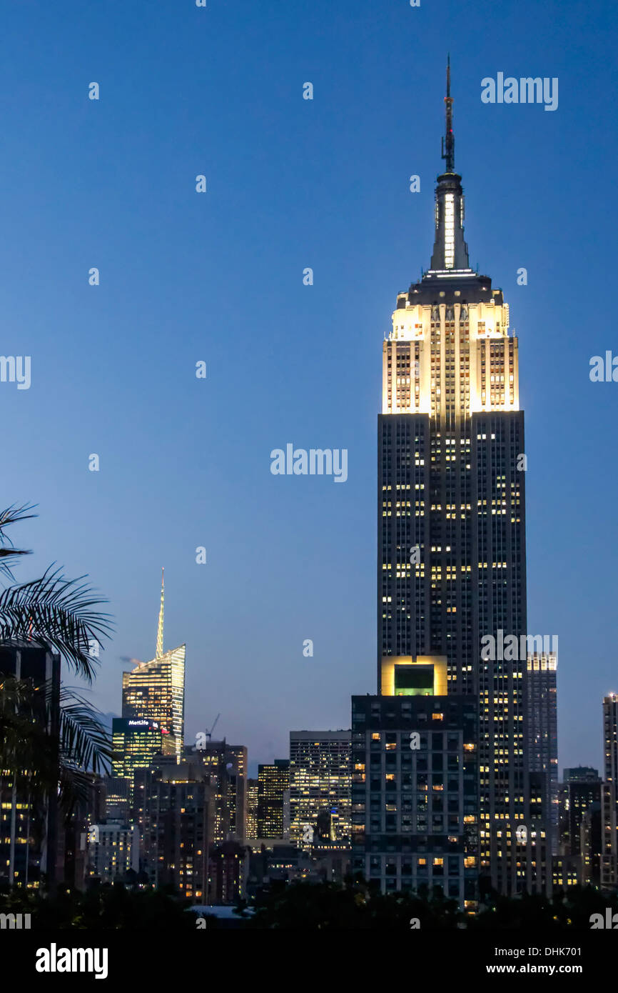 Empire State Bar sur le toit 230 Fith Avenue, Manhattan, New York, USA Banque D'Images