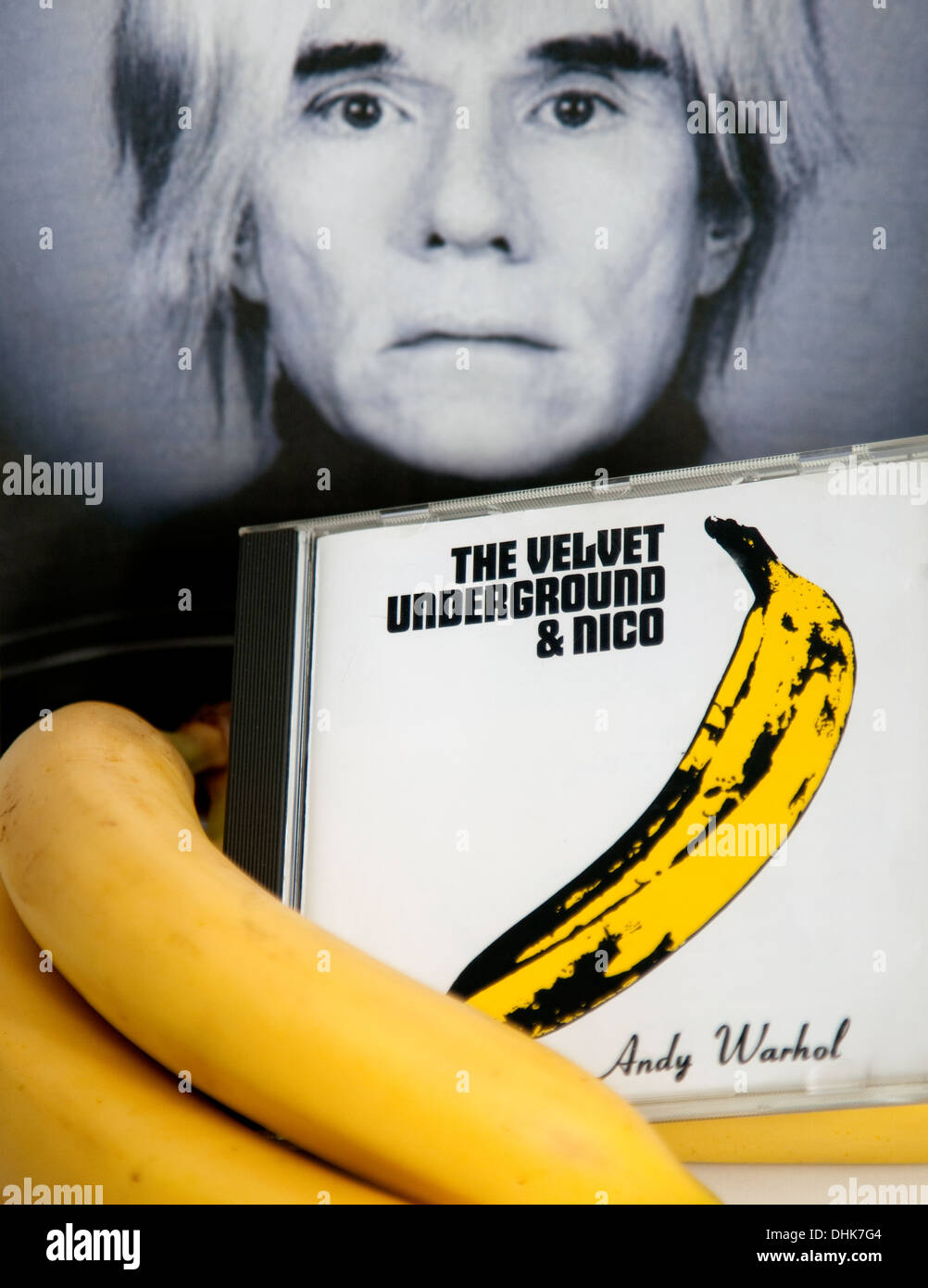Premier album du Velvet Underground avec l'oeuvre d'Andy Warhol Banque D'Images