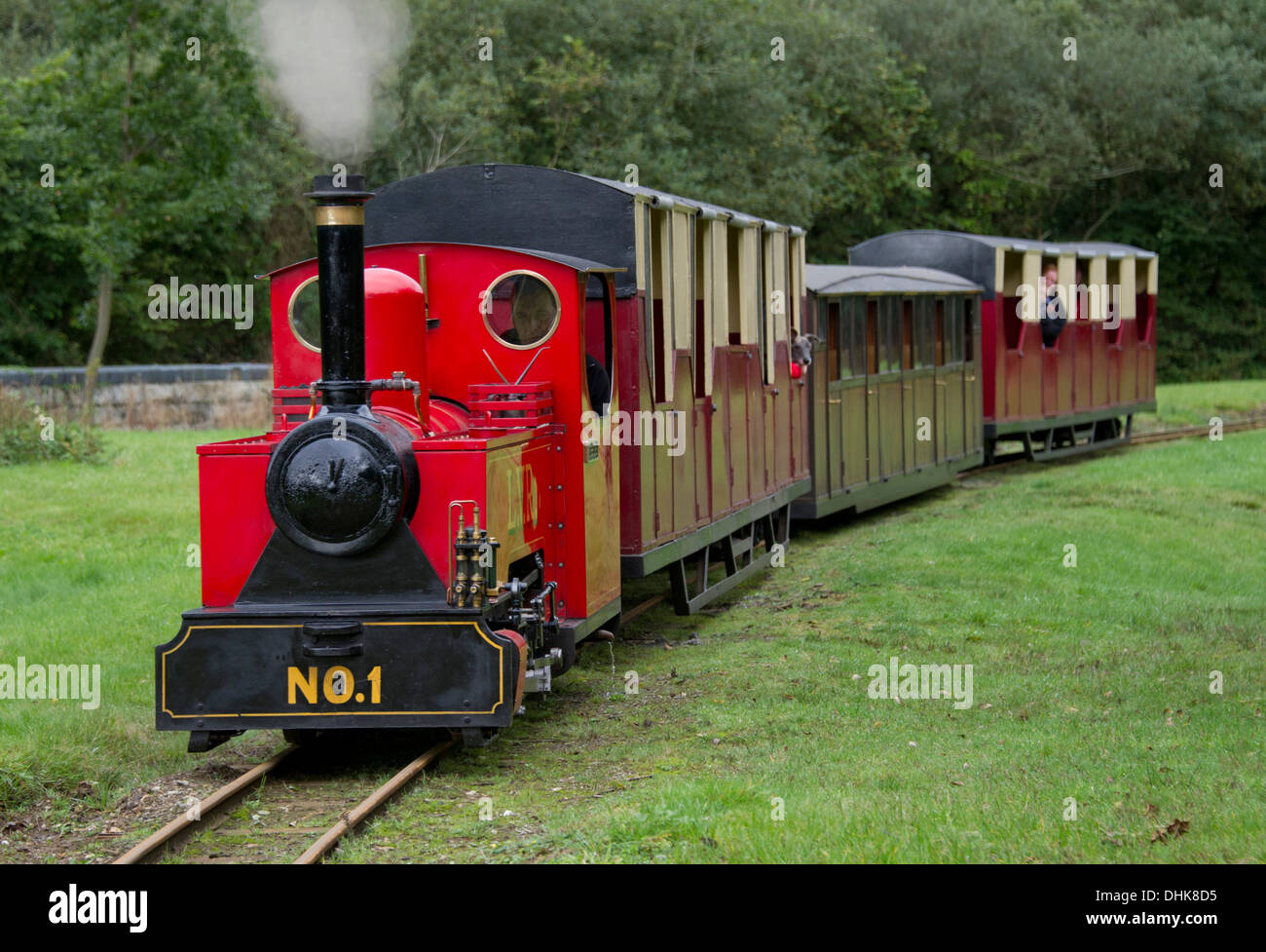 Lappa valley steam railway, un chemin de fer à voie étroite attraction dans Cornwall, incorporant une ancienne mine d'étain et lac de plaisance. a uk Banque D'Images