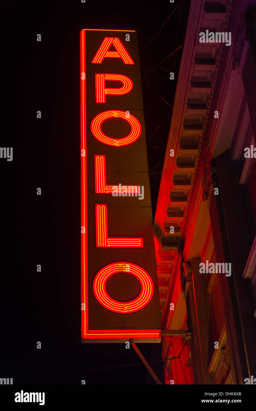 L'Apollo Theatre, Harlem, New York City, États-Unis d'Amérique. Banque D'Images