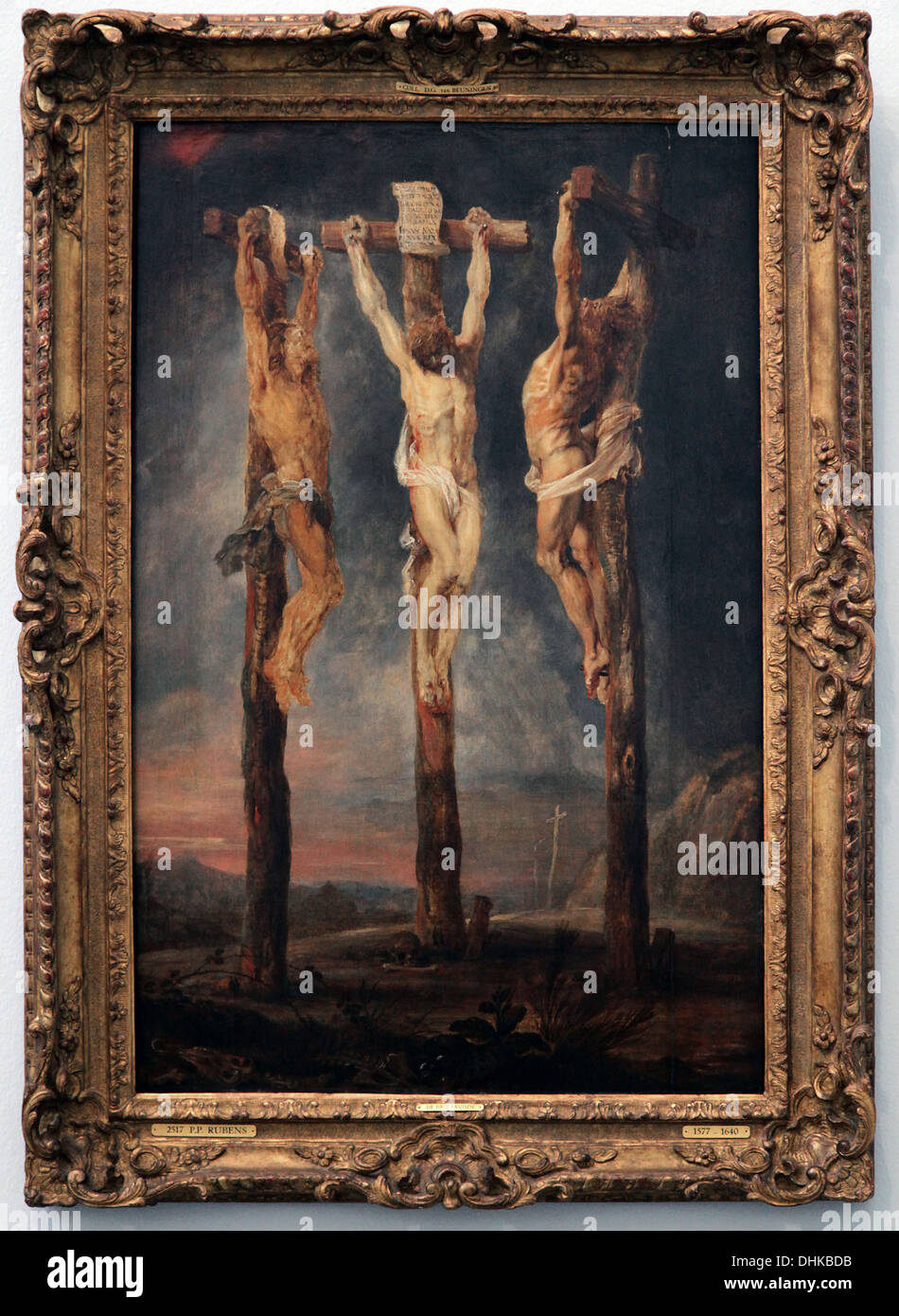 Peter Paul Rubens.les trois croix.1620.artiste flamand et diplomate Banque D'Images