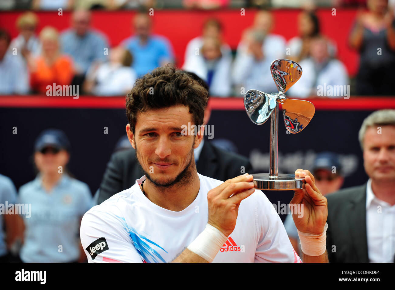 Juan Monaco (ARG), vainqueur de bet-at-home Match de Tennis 2012, Rothenbaum, Hambourg, Allemagne. Appuyez sur Utiliser seulement. Banque D'Images