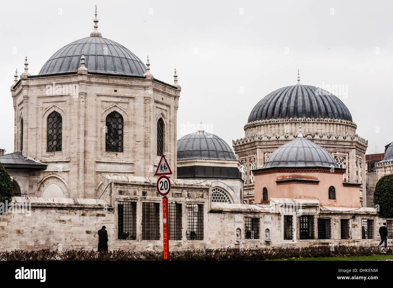 Dômes de la mosquée à Istanbul, Turquie Banque D'Images