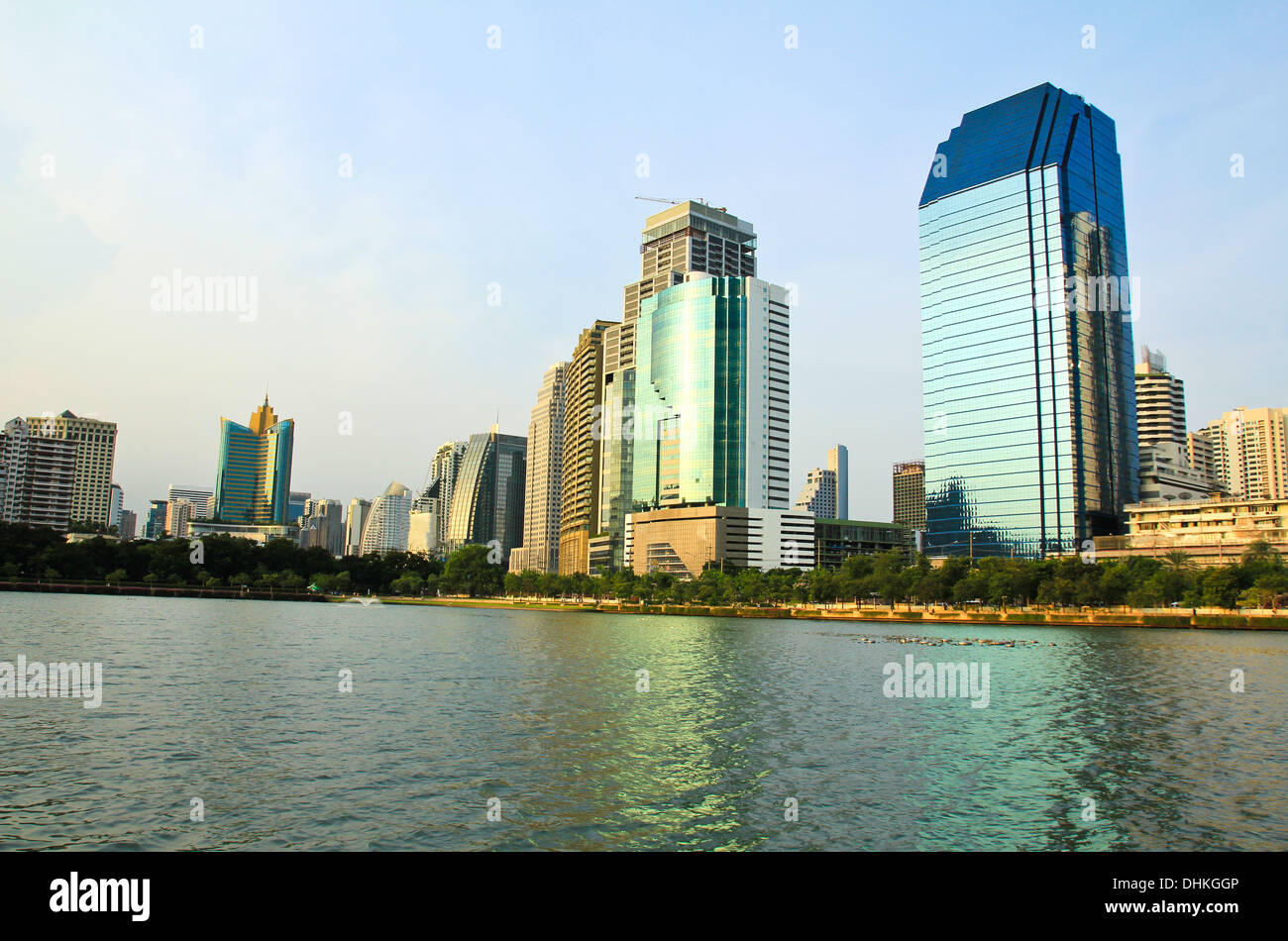 La vue sur la ville de Bangkok, Thaïlande Banque D'Images