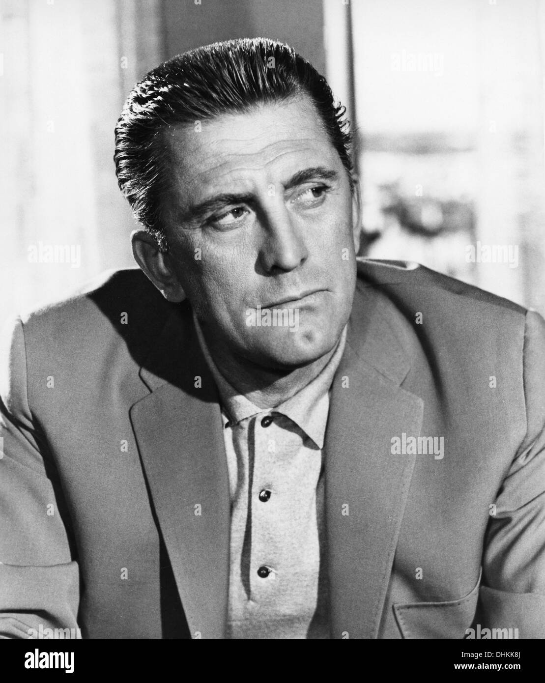 Kirk Douglas sur-ensemble du film, des étrangers lorsque nous nous réunirons, 1960 Banque D'Images