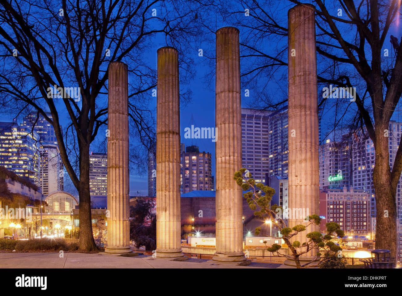 Plymouth Pillars Park Seattle Banque D'Images