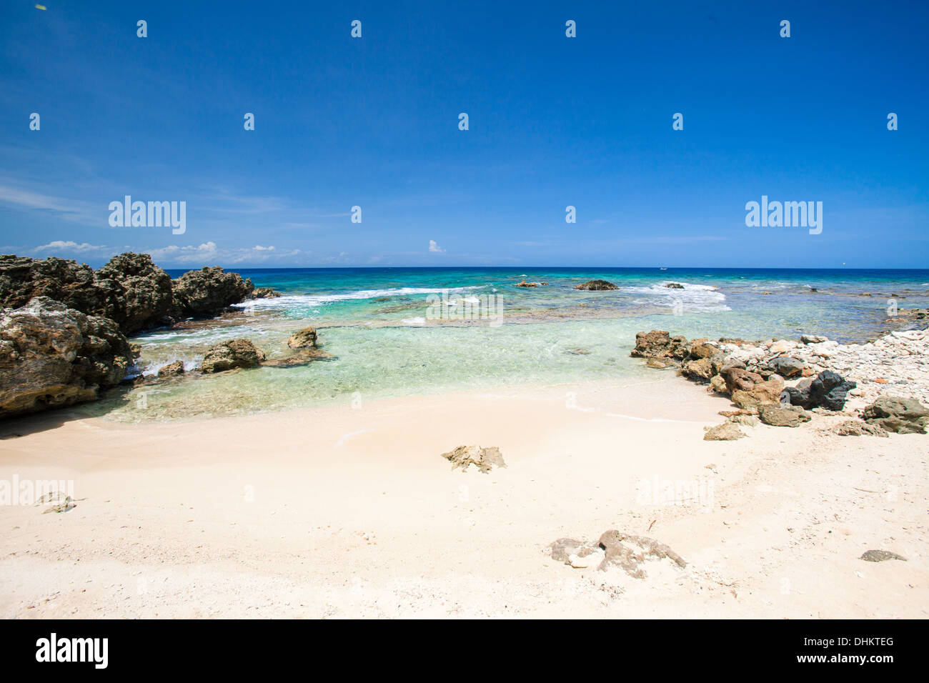 Meridien Beach, Roatan Honduras Banque D'Images