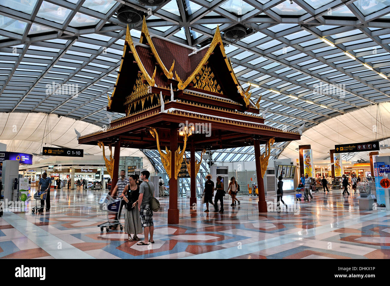 L'aéroport de Suvarnabhumi Bangkok Thaïlande Banque D'Images