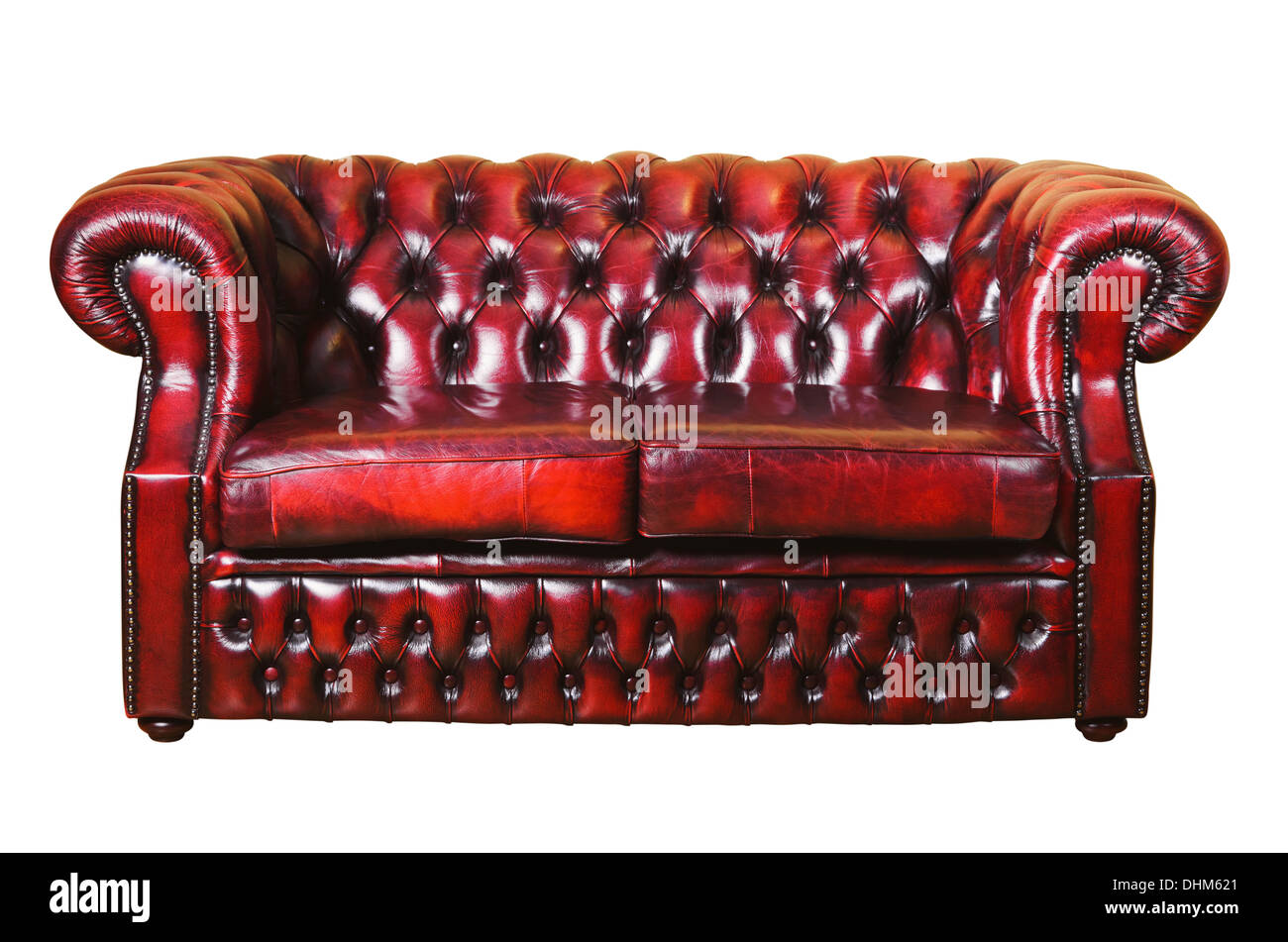 Sofa en cuir Banque D'Images