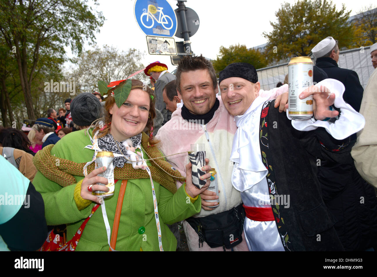 Le carnaval, qui est connu comme "Fastelovend" dans le dialecte Kölsch local, est très important à Cologne. 11:11 heures le 11 novembre Banque D'Images
