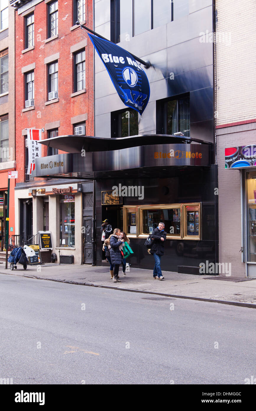Blue Note jazz club, Greenwich Village, Manhattan, New York City, États-Unis d'Amérique. Banque D'Images Blue Note jazz club, Greenwich Village, Manhattan, New York City, États-Unis d'Amérique. Banque D'Images