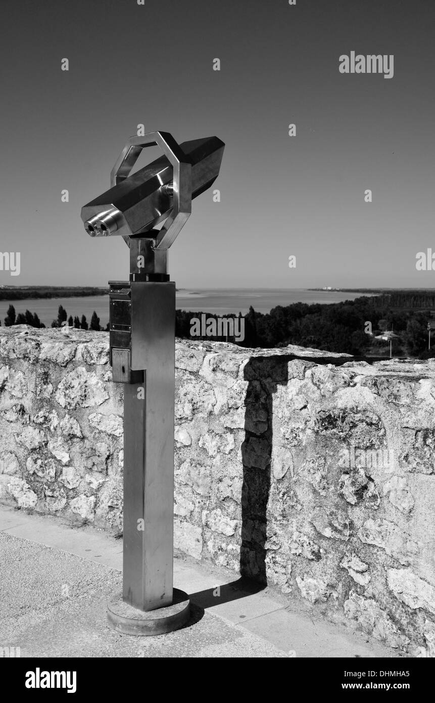 Point de vue de la citadelle de Blaye, Gironde, France Banque D'Images