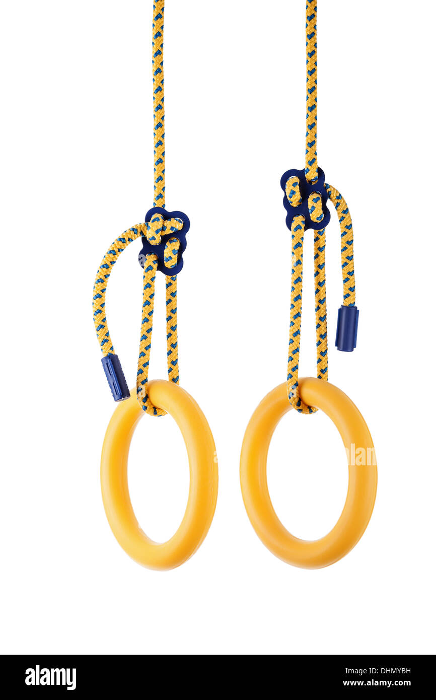 Anneaux de gymnastique Banque D'Images