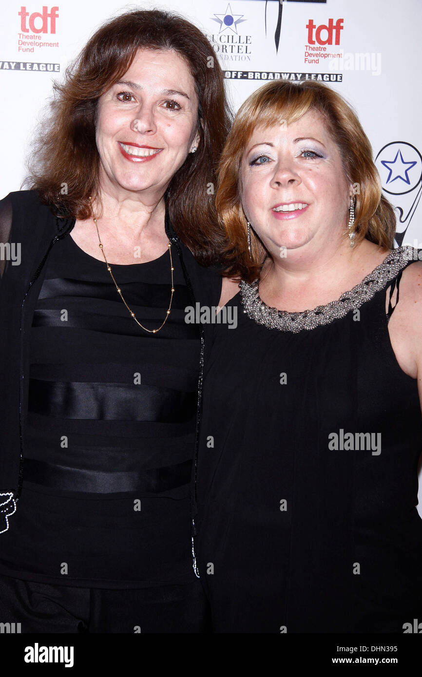 Donna Trinkoff et Victoria La Lang 2012 Lucille Lortel Awards tenue à NYU Skirball Center - Arrivées New York City, USA - 06.05.12 Banque D'Images