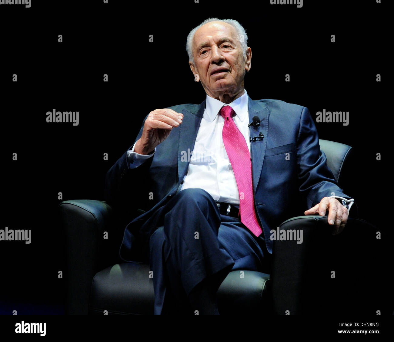Shimon Peres, président d'Israël d'une soirée avec le président israélien Shimon Peres, organisé par la Fédération UJA du Grand Toronto au Sony Centre for the Performing Arts de Toronto, Canada - 09.05.12 Banque D'Images