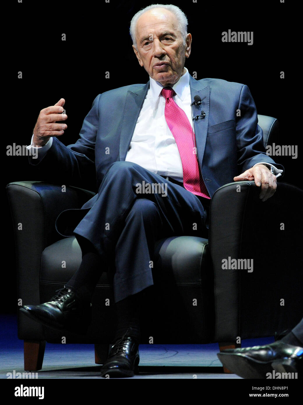 Shimon Peres, président d'Israël d'une soirée avec le président israélien Shimon Peres, organisé par la Fédération UJA du Grand Toronto au Sony Centre for the Performing Arts de Toronto, Canada - 09.05.12 Banque D'Images