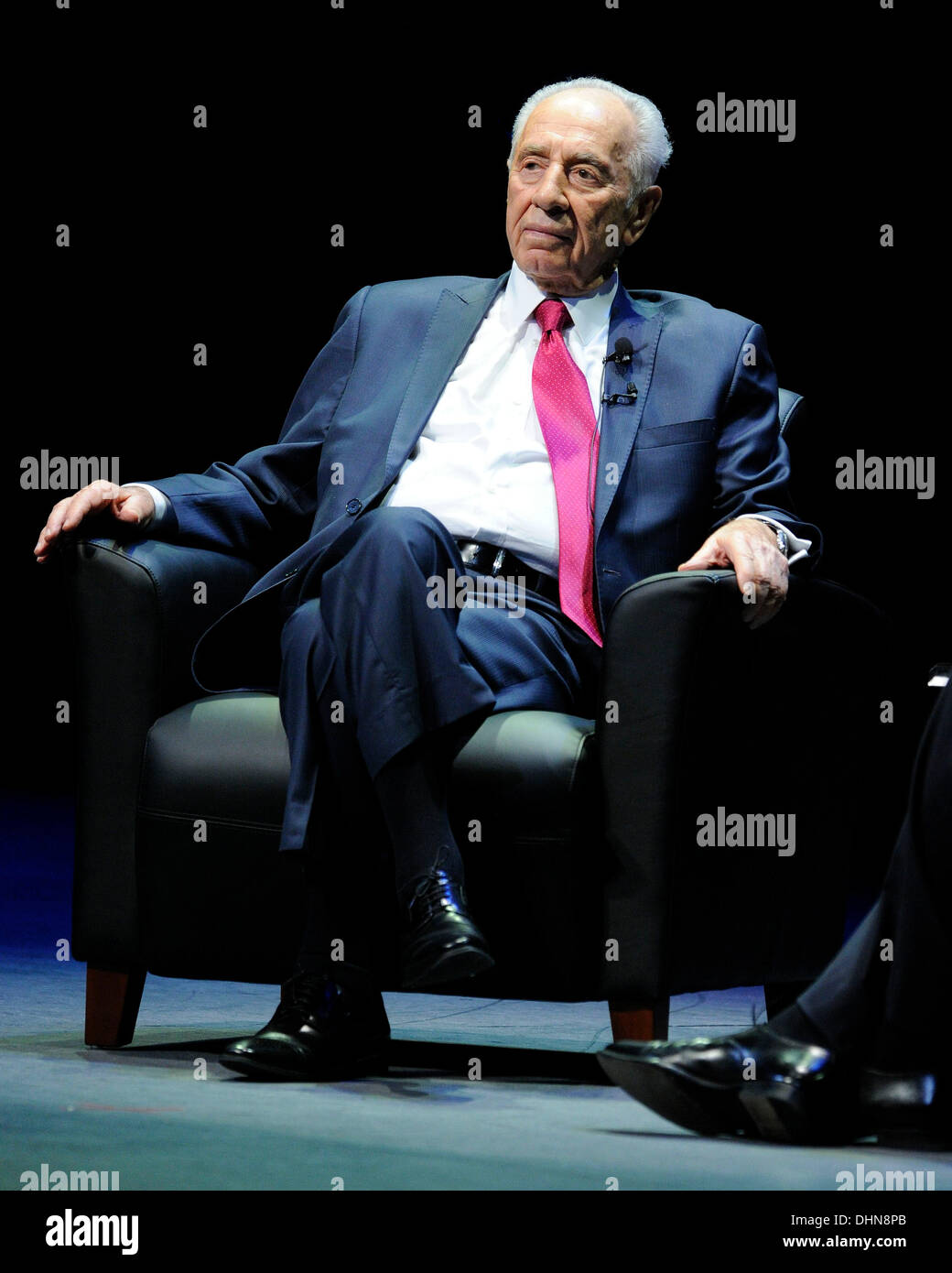 Shimon Peres, président d'Israël d'une soirée avec le président israélien Shimon Peres, organisé par la Fédération UJA du Grand Toronto au Sony Centre for the Performing Arts de Toronto, Canada - 09.05.12 Banque D'Images