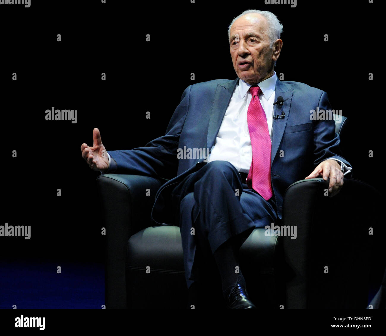 Shimon Peres, président d'Israël d'une soirée avec le président israélien Shimon Peres, organisé par la Fédération UJA du Grand Toronto au Sony Centre for the Performing Arts de Toronto, Canada - 09.05.12 Banque D'Images