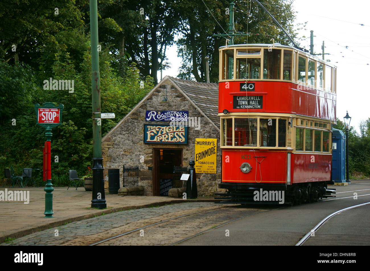 Les trams à chrich tramway, Derbyshire Banque D'Images