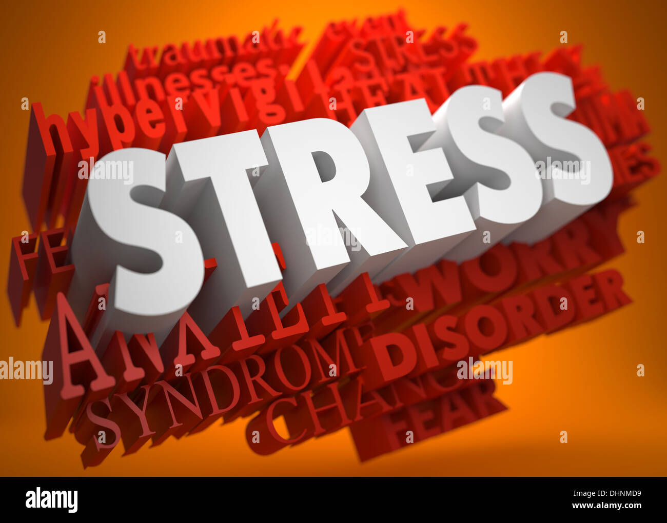 Concept de stress. Banque D'Images