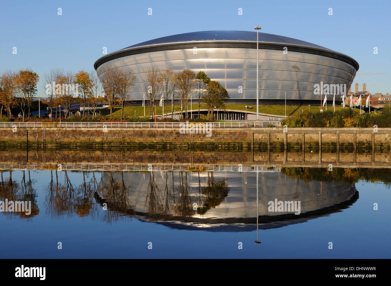 La salle de concerts Arena Hydro sur les rives de la rivière Clyde à Glasgow, Écosse, Royaume-Uni Banque D'Images