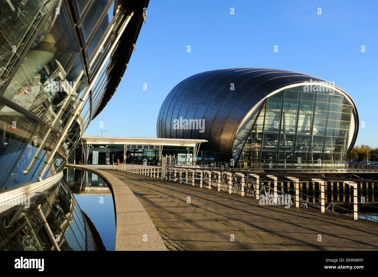 Le Glasgow Science Centre IMAX et complexe. Banque D'Images