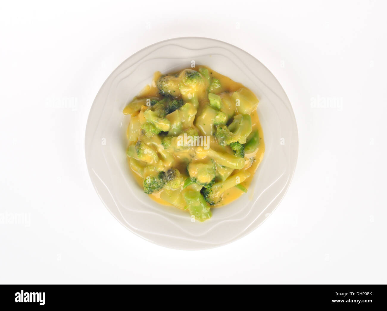 Assiette de fromage et brocoli Banque D'Images