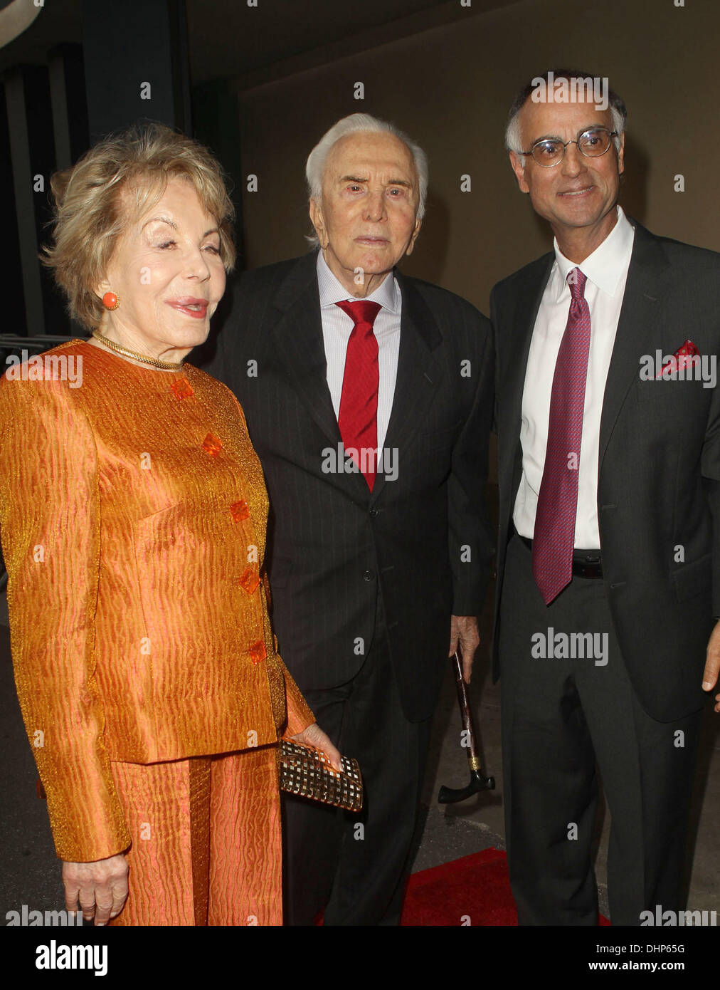 Anne Douglas, Kirk Douglas, P.K Shah La Heart Foundation gala tenu au Hollywood Palladium de Los Angeles, Californie - 10.05.12 Banque D'Images