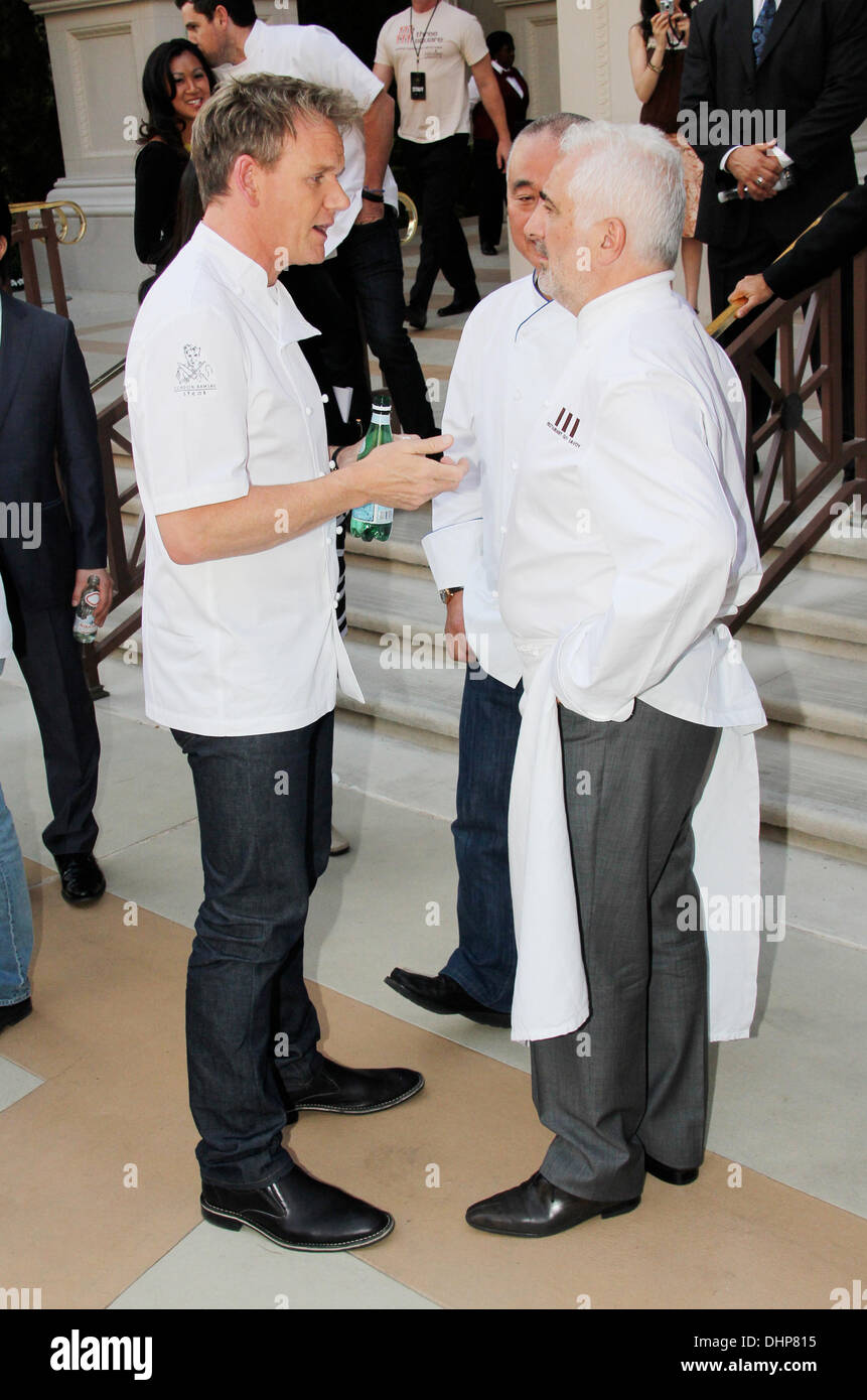 Gordon Ramsay, Nobu Matsuhisa et Guy Savoy International culinary icônes se rassemblent à Vegas Débouchez'd de Bon Appétit's Grand Tasting Event Las Vegas, Nevada - 11.05.12 Banque D'Images