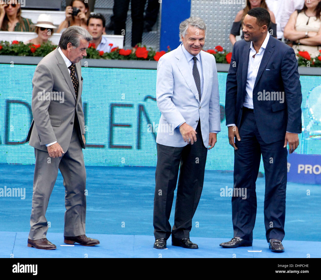 Will Smith assiste à la finale du Masters de Madrid entre le Tchèque Tomas Berdych et suisse Roger Federer au Magic Box (Caja Magica) sports complex Madrid, Espagne - 13.05.12 Banque D'Images