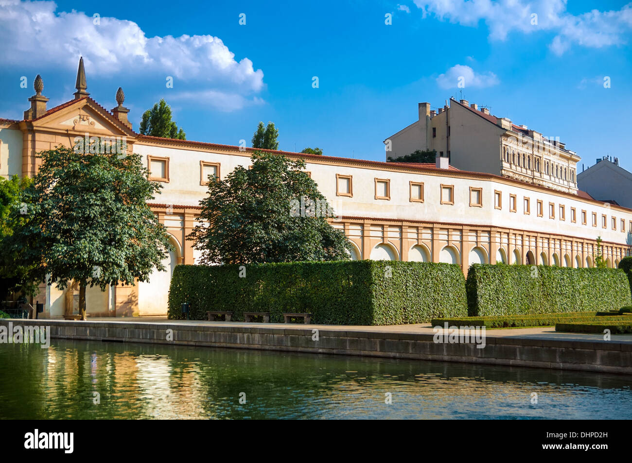 Dans les jardins de l'étang de Wallenstein Palace, Prague Banque D'Images