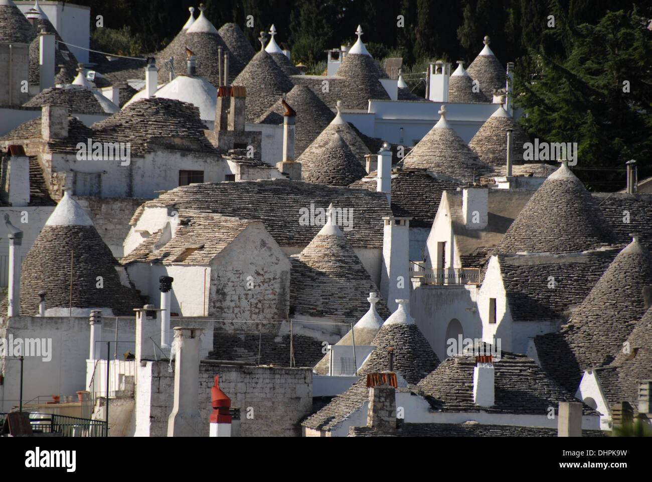 Maisons Trulli à Alberobello. Puglia, Italie Banque D'Images