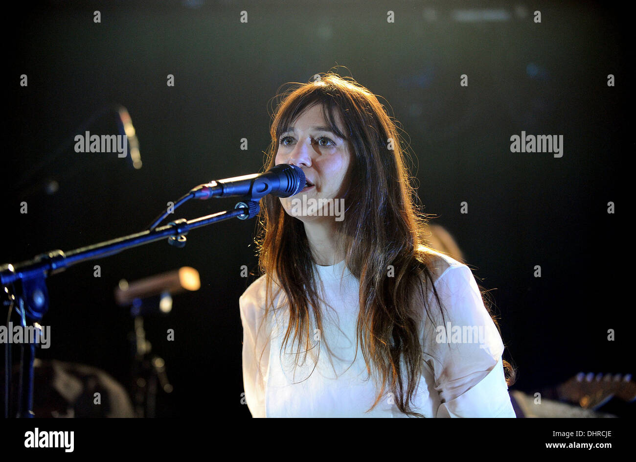 La chanteuse française Charlotte Gainsbourg concert au Paradiso. Amsterdam, Pays-Bas - 20.05.12 Banque D'Images