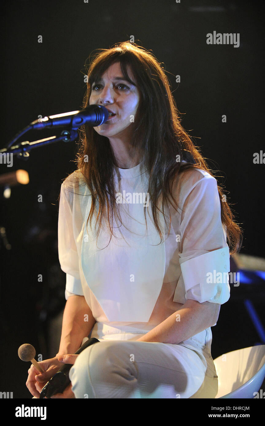 La chanteuse française Charlotte Gainsbourg concert au Paradiso. Amsterdam, Pays-Bas - 20.05.12 Banque D'Images