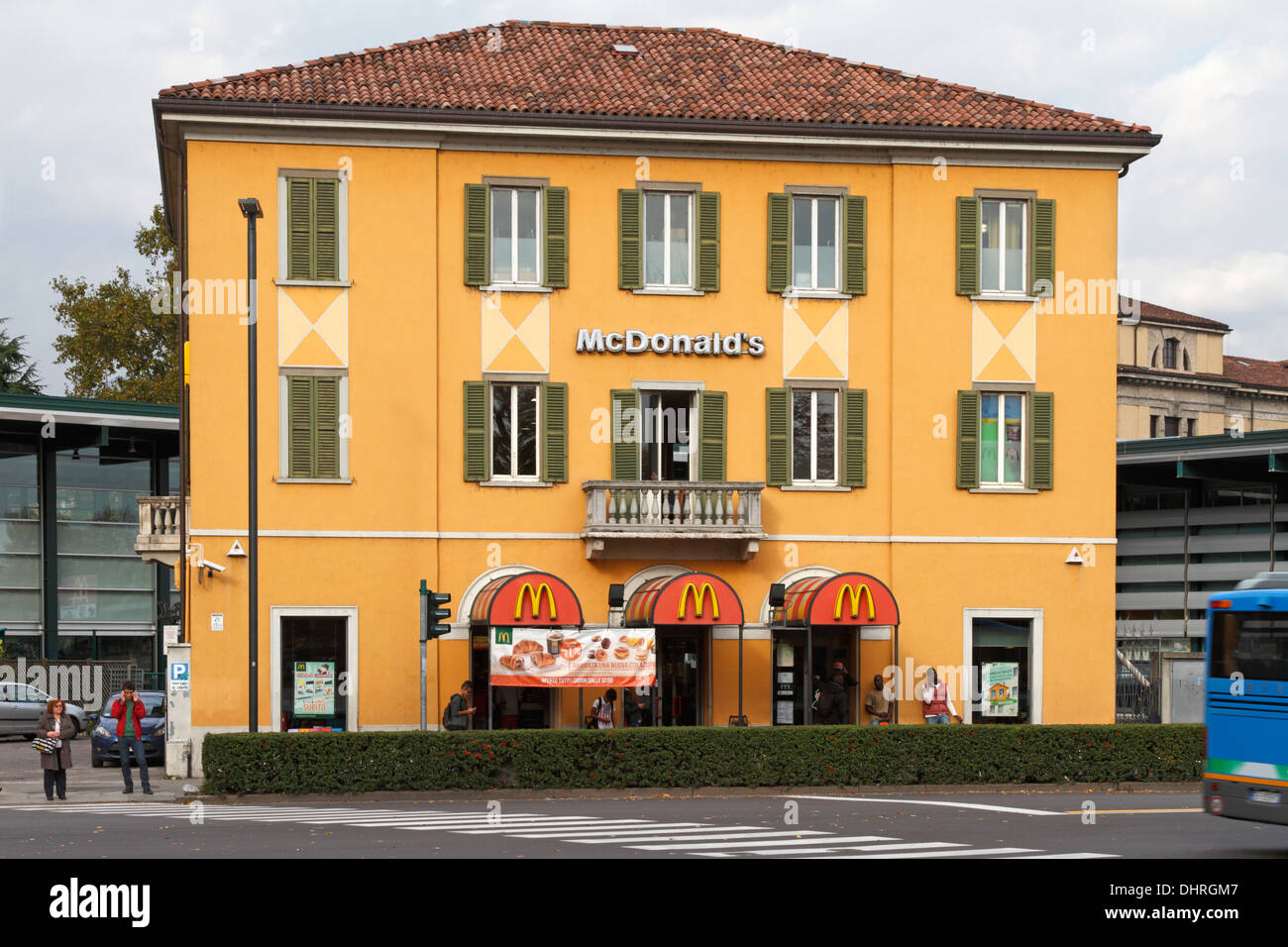 Mcdonald's restaurant fast food à Bergamo Bassa, Italie. Banque D'Images