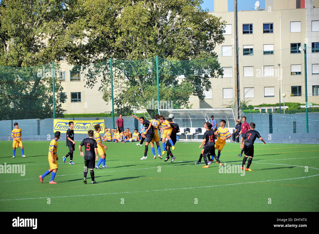 Jeu de football Banque D'Images