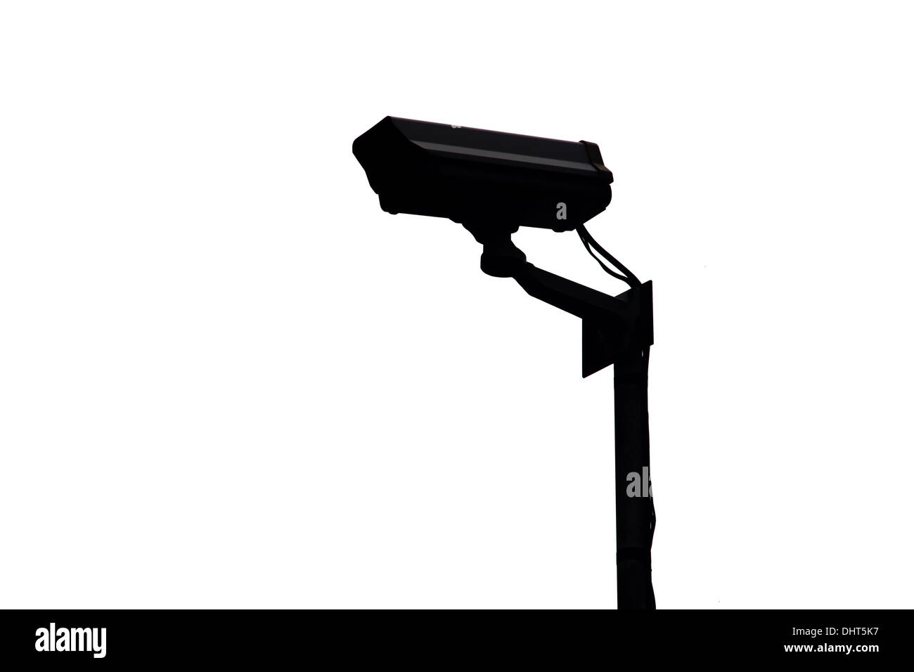 Système de caméra de sécurité CCTV dans l'ombre. Banque D'Images
