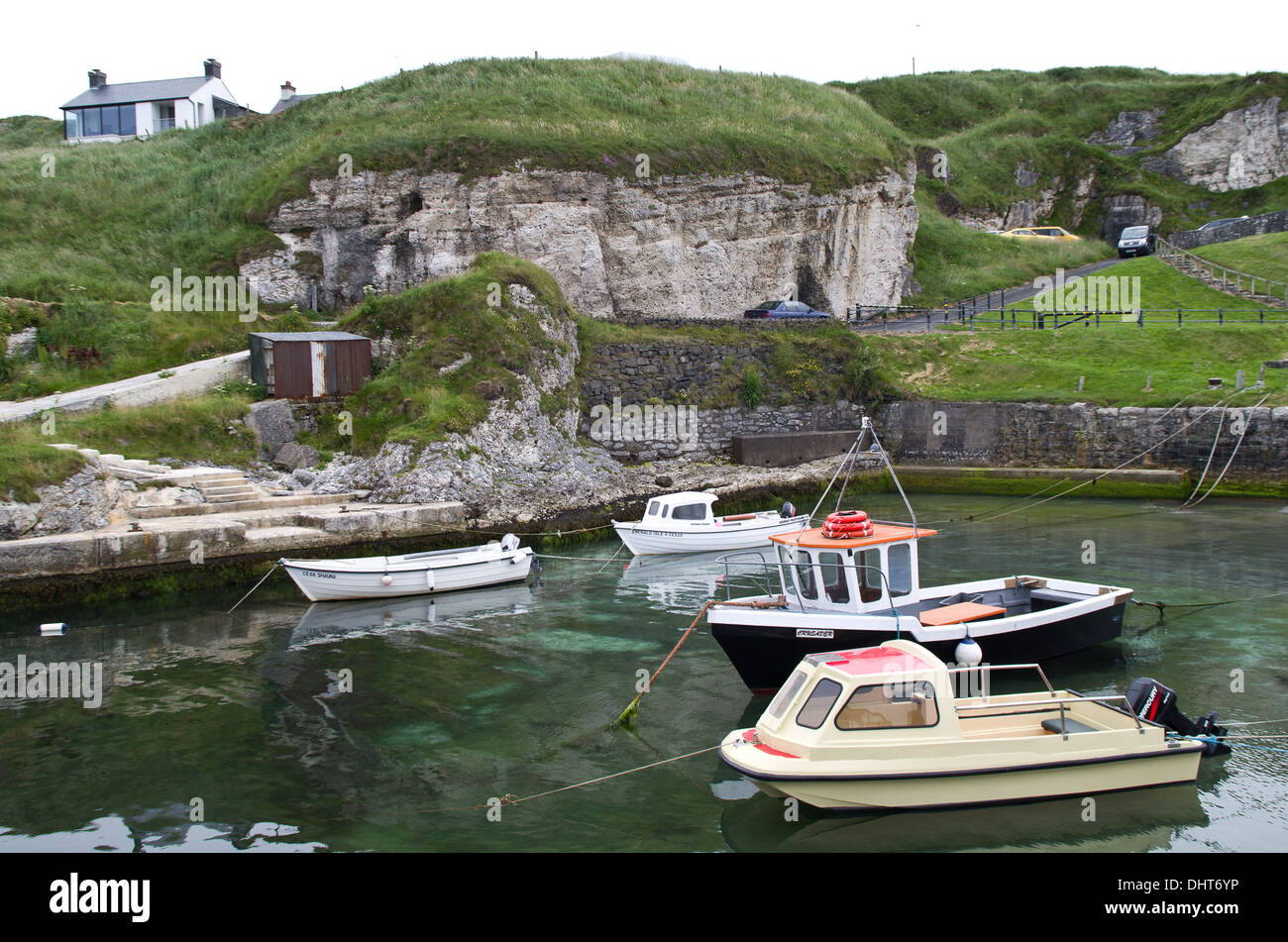 Ballintoy Harbour Banque D'Images