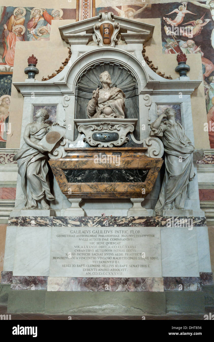 Le vignoble de Galileo Galilei. Basilique de Santa Croce, Florence Banque D'Images