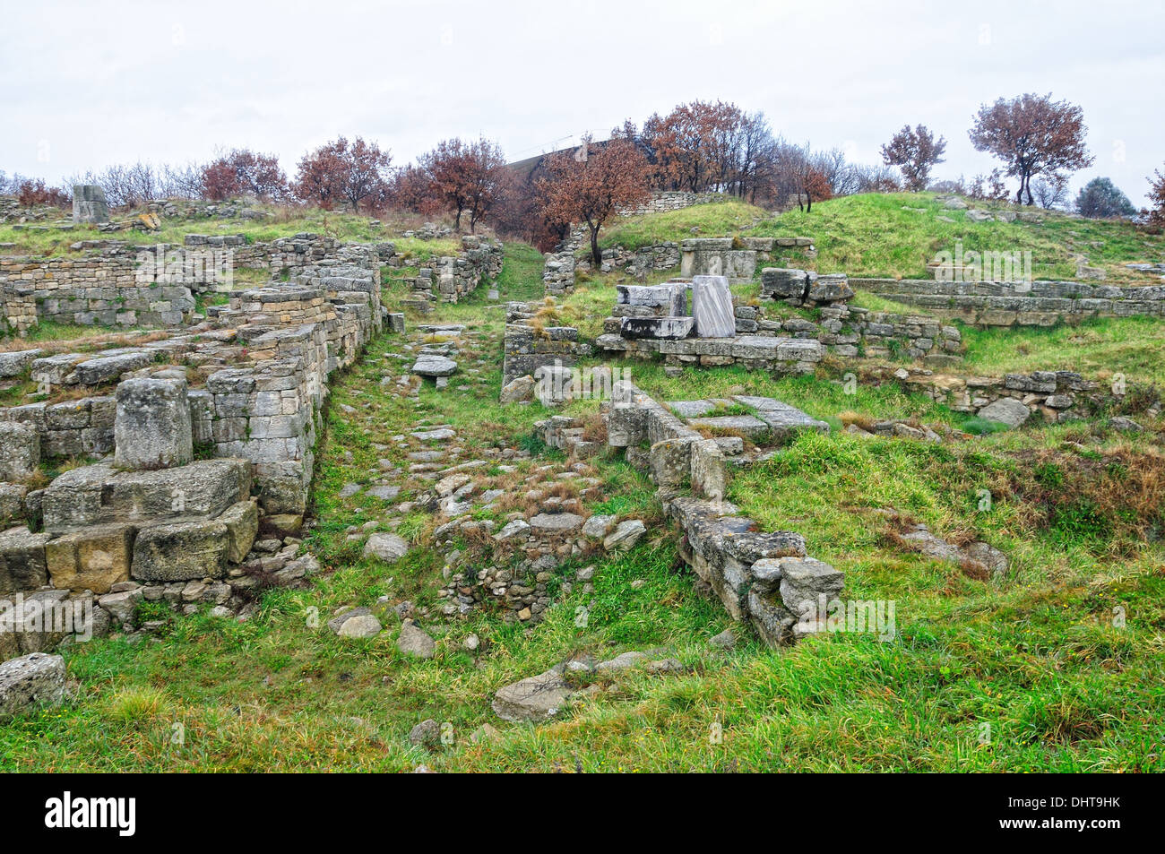 Entrée sud de l'Excavation Troy Turkey Banque D'Images